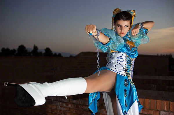 Mujer con vestido para Cosplayers —  Fotos de Stock