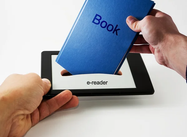 Download a book — Stock Photo, Image