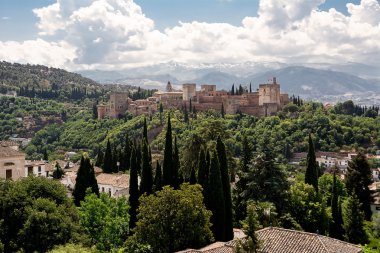 Alhambra, granda (İspanya içinde ünlü Hisar/kale)