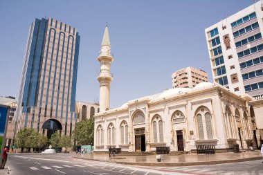 Jeddah, Suudi Arabistan - 21 Nisan 2025: Suudi Arabistan 'ın El Balad ilçesindeki Naghi Camii