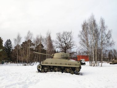 M4A2 Sherman Tankı. İkinci Dünya Savaşı döneminin ana Amerikan orta tankı.