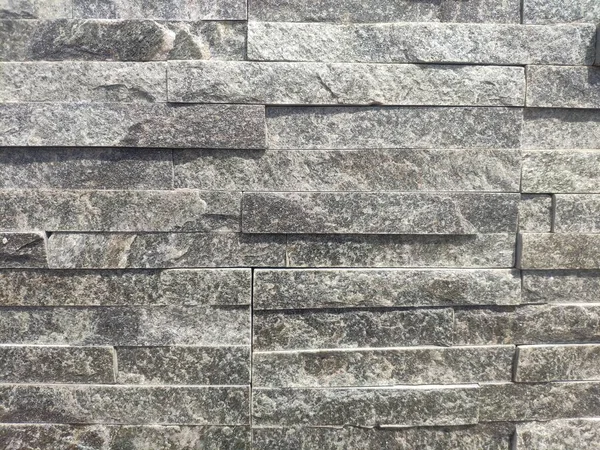 Poziome nowoczesne ceglane tło ściany. Struktura ściany kamiennej — Zdjęcie stockowe