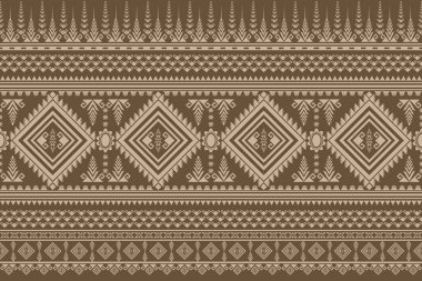 Geleneksel Soyut Kabile Şablonu kusursuz. Geometrik Etnik Özgeçmiş. Kumaş, kumaş, Sarong, duvar kağıdı, Yastık ve Batik için Aztek dekoratif tekstil tasarımı.