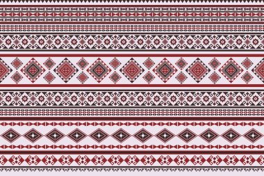 Klasik Yerli Güneybatı Geometrik Soyut Etnik Düzen. Aztek Amerikalı Meksikalı Navajo kabilesi kusursuz. Boho Hint dokusu süslemesi kumaşsız kumaş tasarımı. Tekstil baskı halısı modası için.