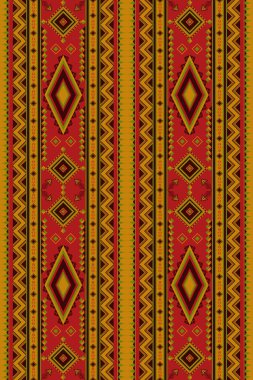 Yerli Güneybatı Geometrik Soyut Etnik Şablon 'un dikey hali. Aztek Amerikan Meksika Navajo kabilesi dokusu. Kumaş tasarımı, halı basma modası