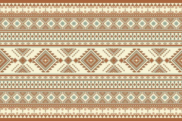 Yerli Geometrik Soyut Etnik Desen kusursuz. Aztek Amerikan Navajo kabilesi dokusu. Geometrik şekiller ve oklarla örülmüş tekstil baskı kumaşı halısı için tasarlandı.