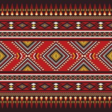 Geleneksel Geometrik Soyut Etnik Desen. Aztek Amerikan kumaşı. Navajo kabilesi kusursuz. Boho Hint dokusu süsü kumaş tasarımı. Tekstil baskı halısı moda.
