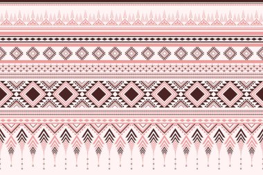 Yerli Güneybatı Geometrik Soyut Etnik Düzen. Aztek Amerikan kumaşı. Navajo kabilesi kusursuz. Tekstil baskı halı modası için bohem dokusu süsü