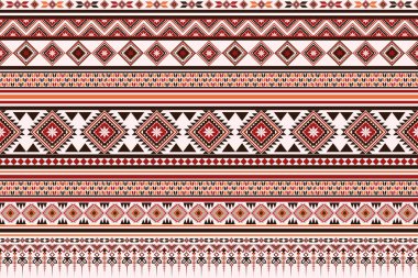Klasik Güneybatı Geometrik Soyut Etnik Desen. Aztek asıllı Amerikan Navajo kabilesi kusursuz. Boho kumaş dokusu, dokunmuş tekstil baskı halı modası için süs tasarımı.