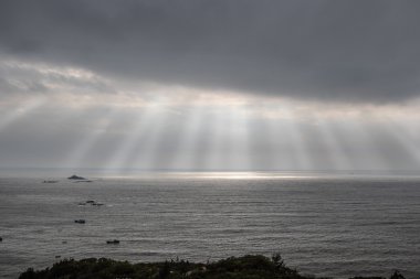 Meizhou Adası'nda deniz ışık büyüsü.