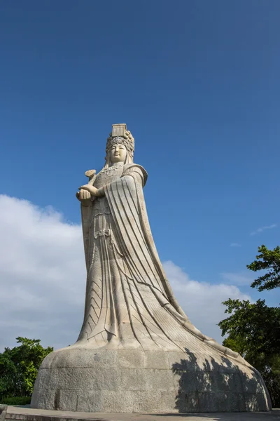 Статуя Мацу на острове Мейчжоу, провинция Фуцзянь — стоковое фото