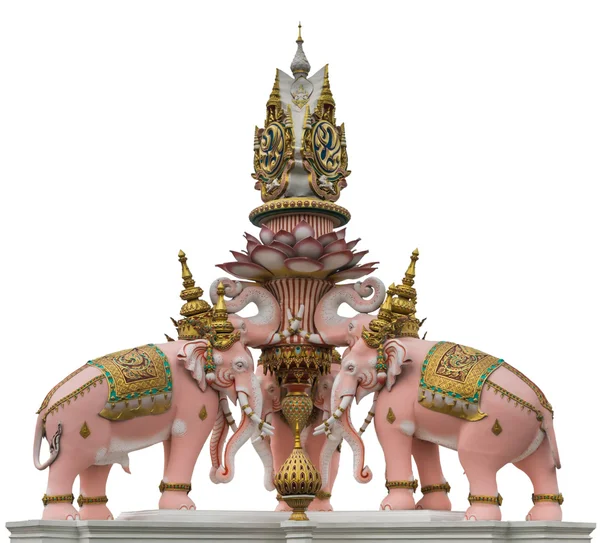 Elephant statue near Wat Phra Kaew isolated — Stock Photo, Image