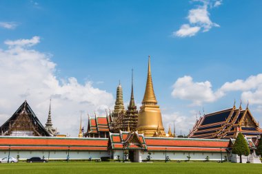 Wat Phra Kaew, Zümrüt Buddha Tapınağı, Bangkok, Tayland.