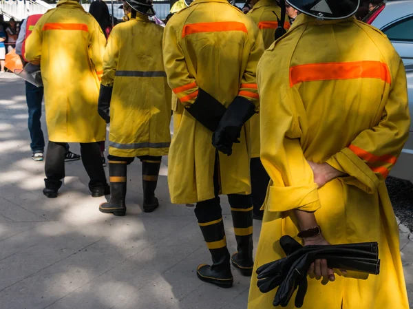 Пожарные учения в Бангкоке — стоковое фото