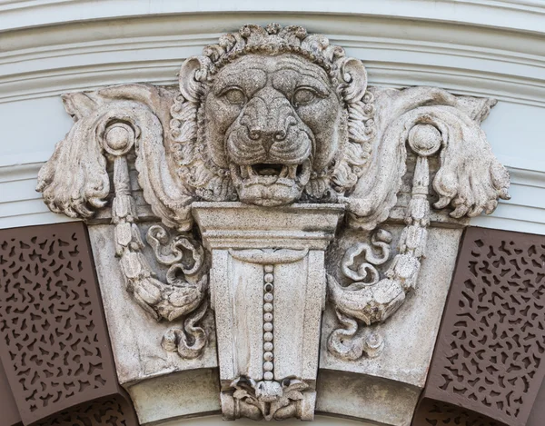 Стіна статуї Лева Голова — стокове фото