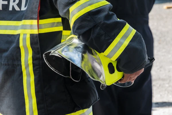 Feuerwehrübung in Bangkok Thailand lizenzfreie Stockbilder