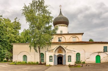 Pskov, Rusya Federasyonu. Kilise baş meleklerden Michael ve Gabriel