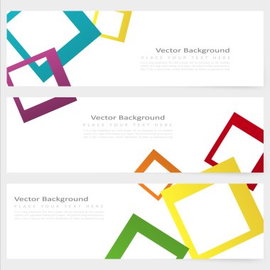 Soyut şablon afiş kümesi