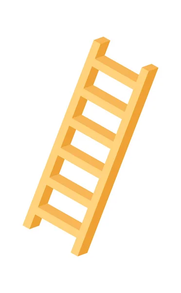 木制梯子，矢量图解，等距图标 — 图库矢量图片