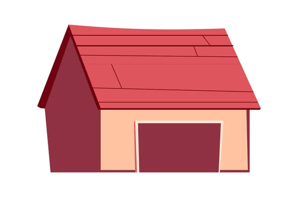 Maison de nuit, bâtiment avec fenêtres éclatantes — Image vectorielle