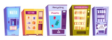 Plastik ve fast food geri dönüşümü için otomat makineleri