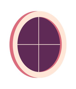 Yuvarlak pencere simgesi, mimari ögesi, çizgi film