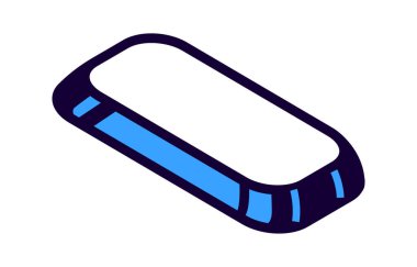 Düğme izometrik vektöre bas