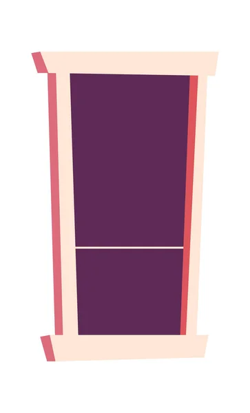 Rechthoekig pictogram, architectonisch element — Stockvector