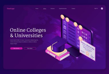 Çevrimiçi üniversiteler ve üniversiteler afişi
