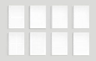 Satır, nokta ve kare çizgili defterler