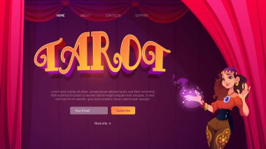 Tarot kartları kehanet servisi çizgi film inişi