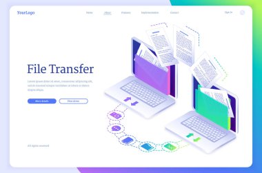 Dosya transferi izometrik iniş, veri göçü