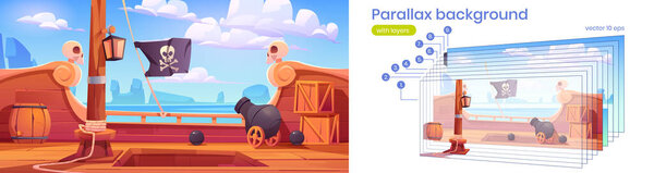 Палуба пиратского корабля Parallax