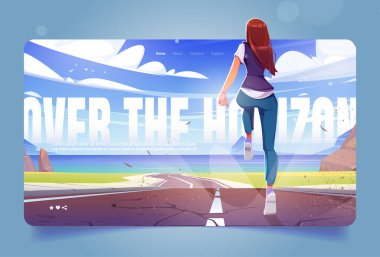 Deniz kıyısına doğru koşan bir kadın