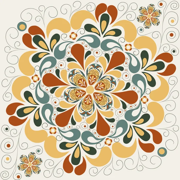 Patrón floral abstracto con pétalos — Vector de stock