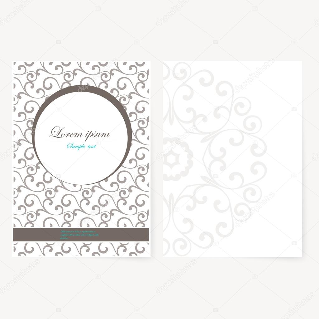 Decorative sheet of paper with oriental design Stock Vector by