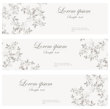 Retro tarzı çiçek afiş vektör.