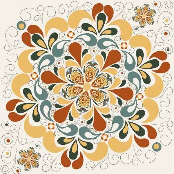 Patrón floral abstracto con pétalos — Vector de stock