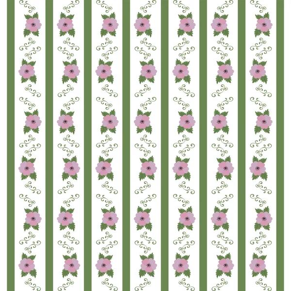 Patrón floral abstracto de cintas — Archivo Imágenes Vectoriales