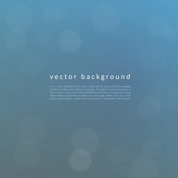 Rozostřeného pozadí modré — Stockový vektor