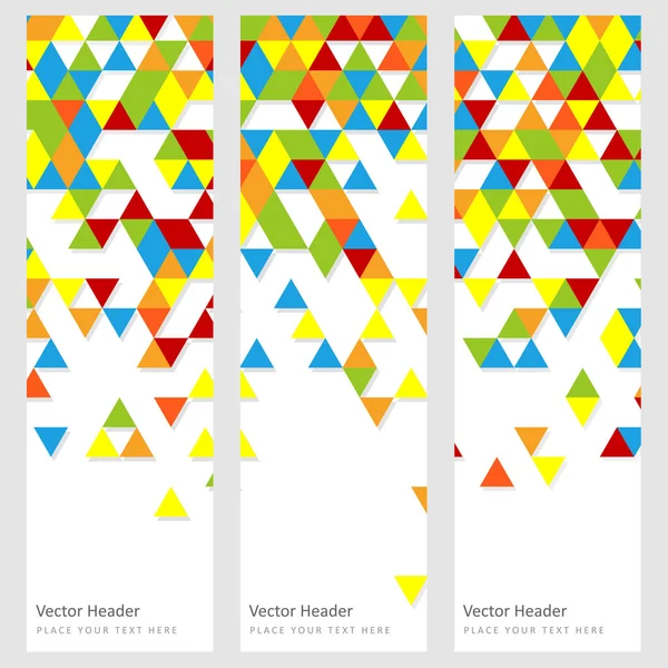 Abstraktní šablona horizontální banner — Stockový vektor