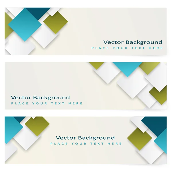 Plantilla abstracta banner horizontal — Vector de stock