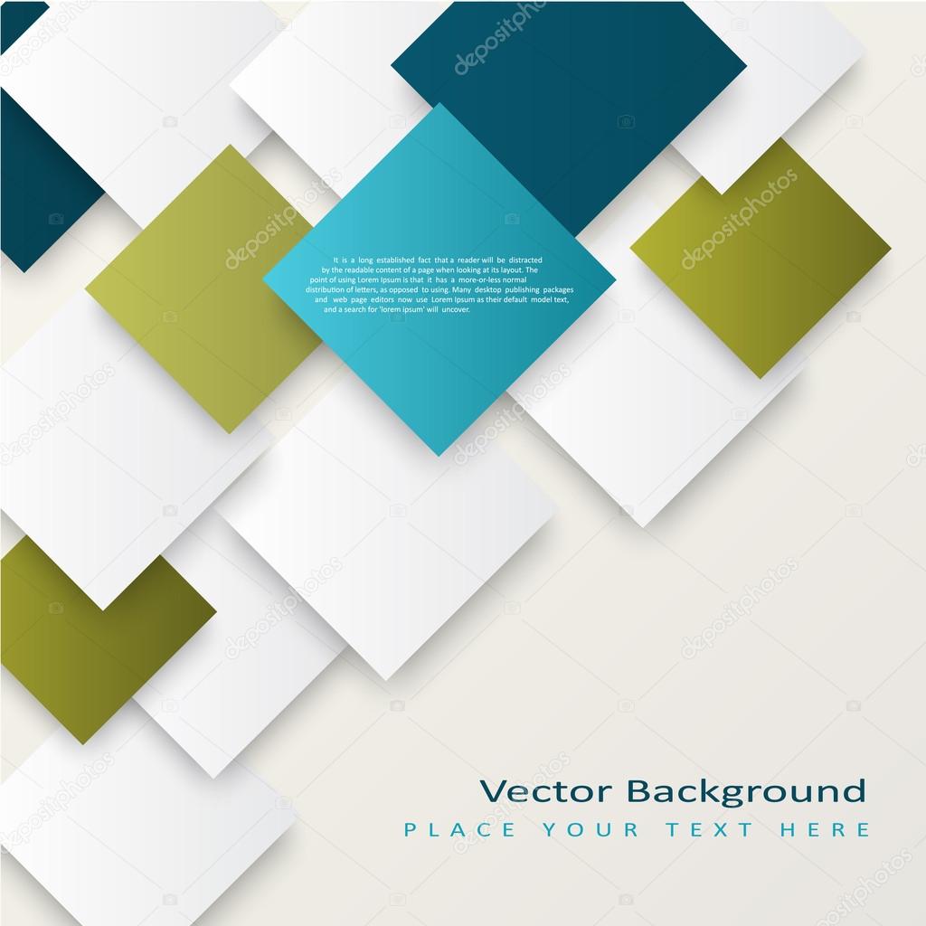 Abstract vector squares background.