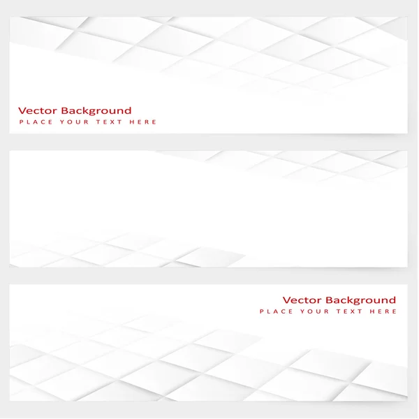 Banner de perspectiva horizontal de plantilla abstracta — Vector de stock
