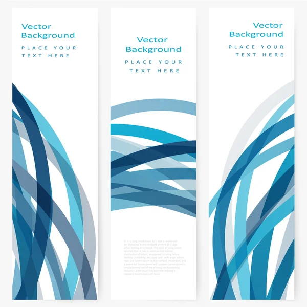 Conjunto de banner modelo abstrato —  Vetores de Stock