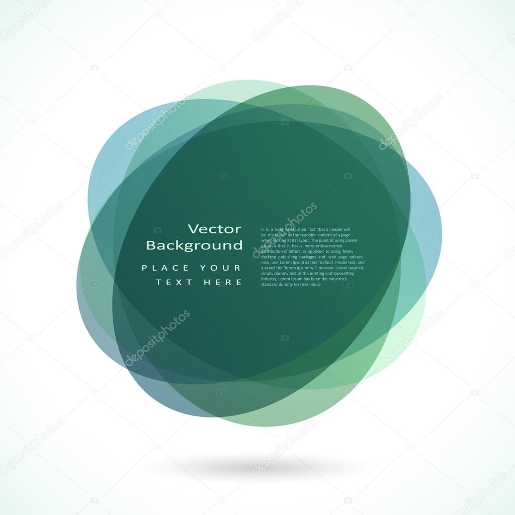 Abstract circle frame. Vector logo design template