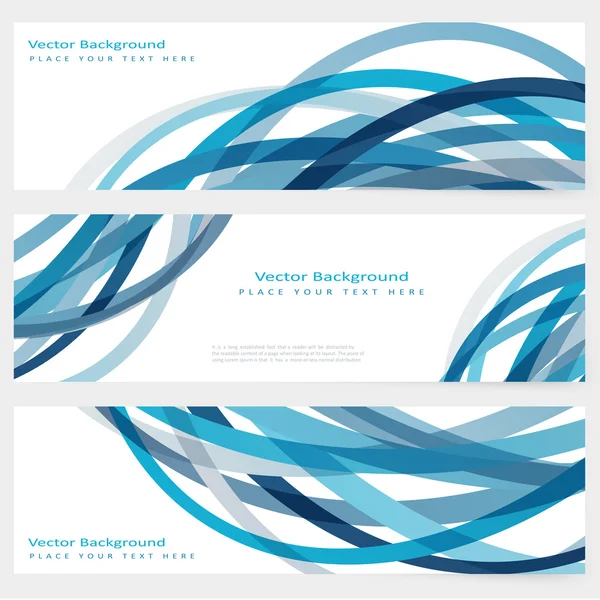 Set of abstract template banner — Stock Vector