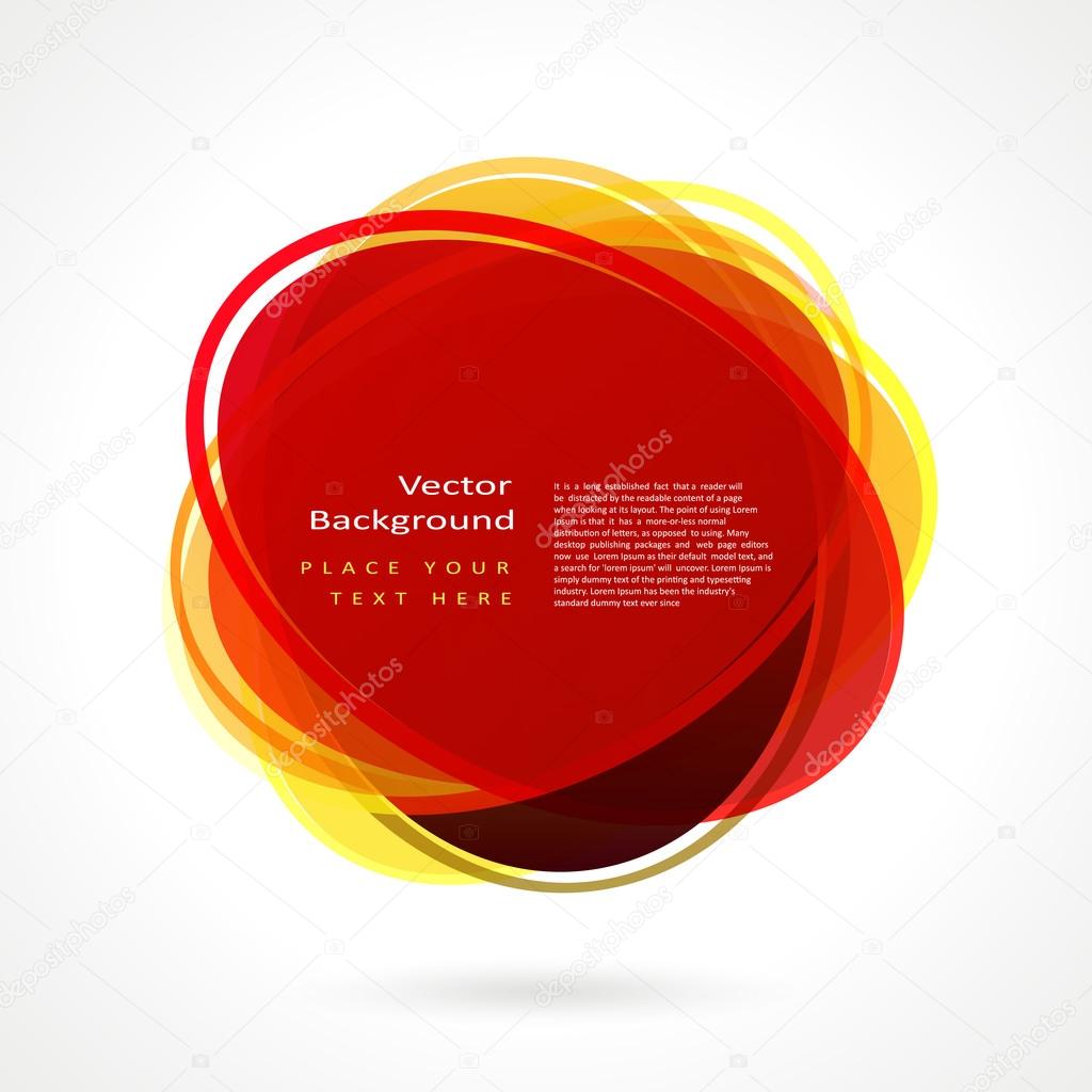 Abstract circle frame. Vector logo design template