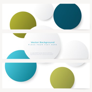 Soyut şablon afiş kümesi