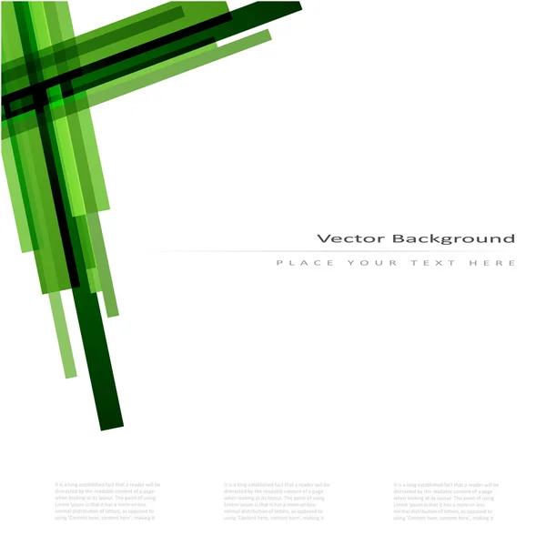 Fondo vectorial abstracto con líneas verdes — Archivo Imágenes Vectoriales